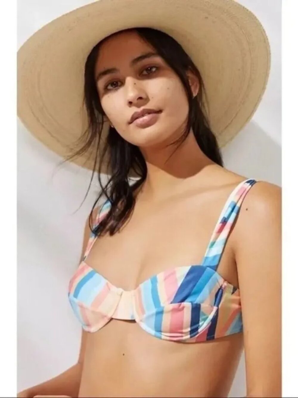 Anthropologie FARM Rio Geometric Bikini Top M - Picture 1 of 4